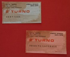 LOTTO 2 BIGLIETTI NAPOLI COPPA