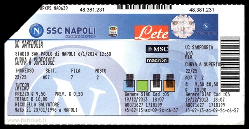 Biglietto stadio serie - stadio,