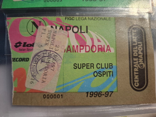 Biglietto ticket calcio - calcio, napoli