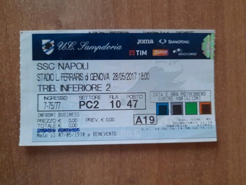 Biglietto ufficiale ticket - biglietto,